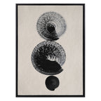 Sylvie Japandi 23 Black Beige Framed Canvas by Rocket Jack