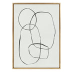 Sylvie 871 Modern Circles Framed Canvas by Teju Reval of SnazzyHues