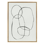 Sylvie 871 Modern Circles Framed Canvas by Teju Reval of SnazzyHues