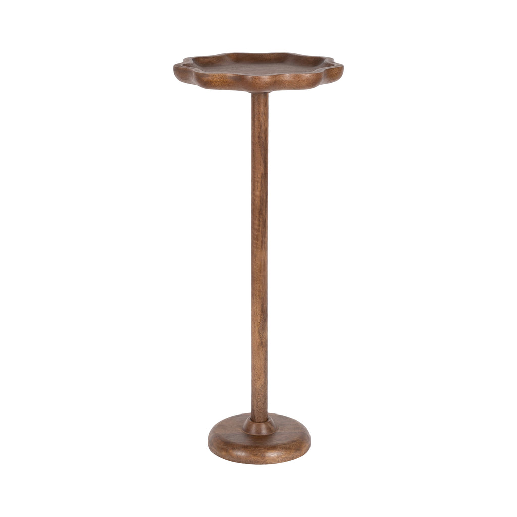 Alezar Scallop Wood Drink Table