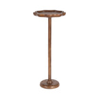 Alezar Scallop Wood Drink Table