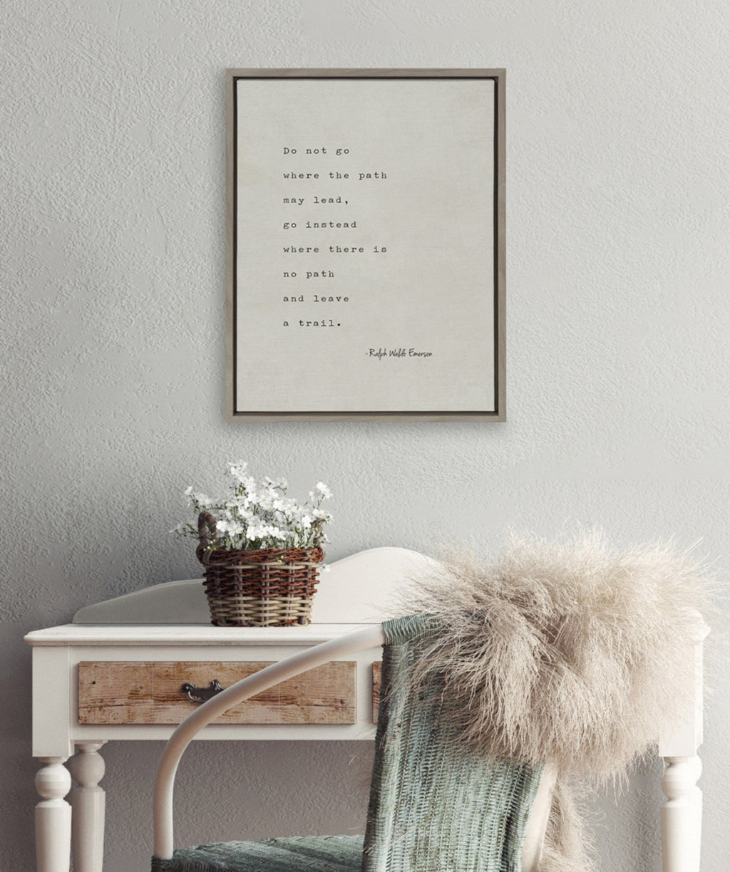 Sylvie Emerson Quote Framed Canvas by Shawn St.Peter - Saint and Sailor Studios