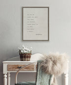 Sylvie Emerson Quote Framed Canvas by Shawn St.Peter - Saint and Sailor Studios