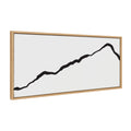 Sylvie Elevated Abstract Minimalist Mountain Landscape Framed Canvas by The Creative Bunch Studio