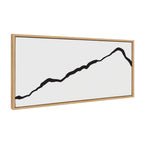 Sylvie Elevated Abstract Minimalist Mountain Landscape Framed Canvas by The Creative Bunch Studio