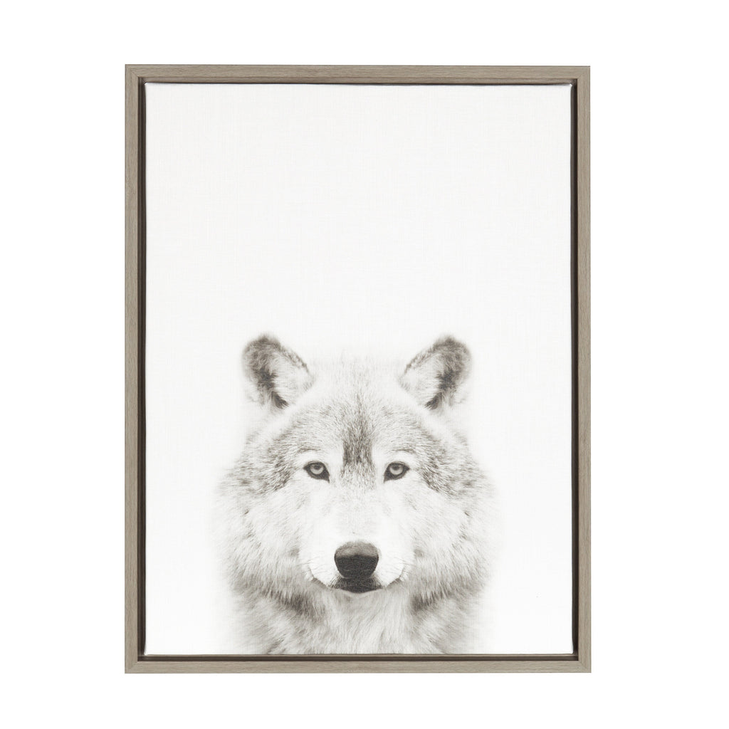 Sylvie Wolf Framed Canvas by Simon Te Tai