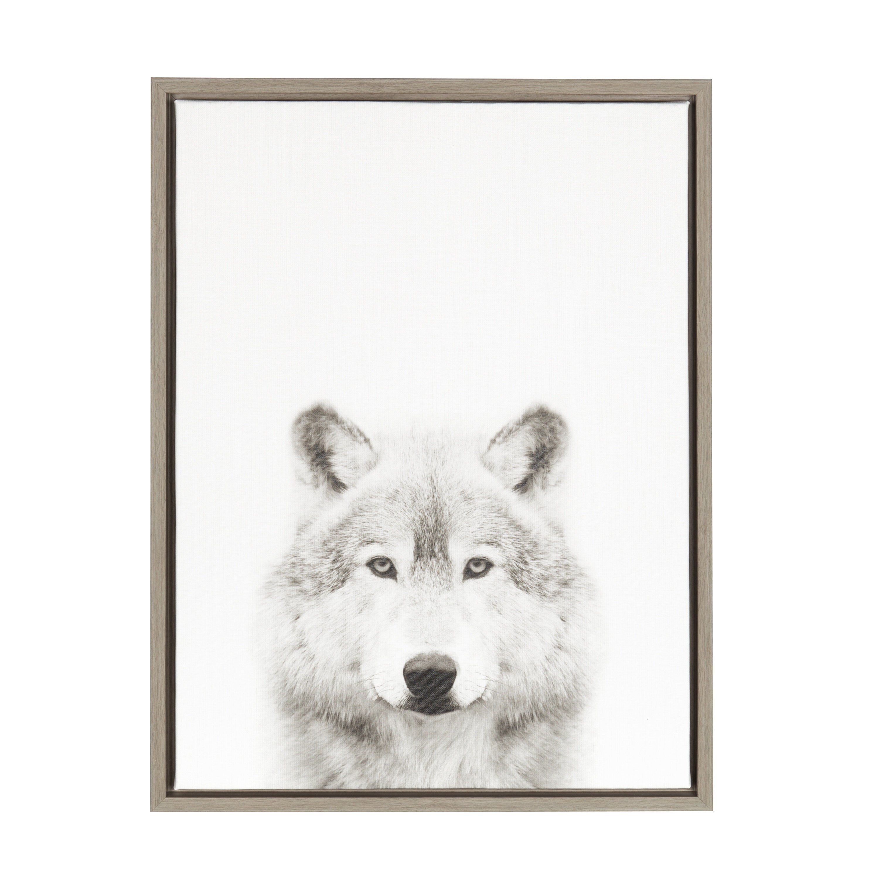 Sylvie Wolf Framed Canvas by Simon Te Tai