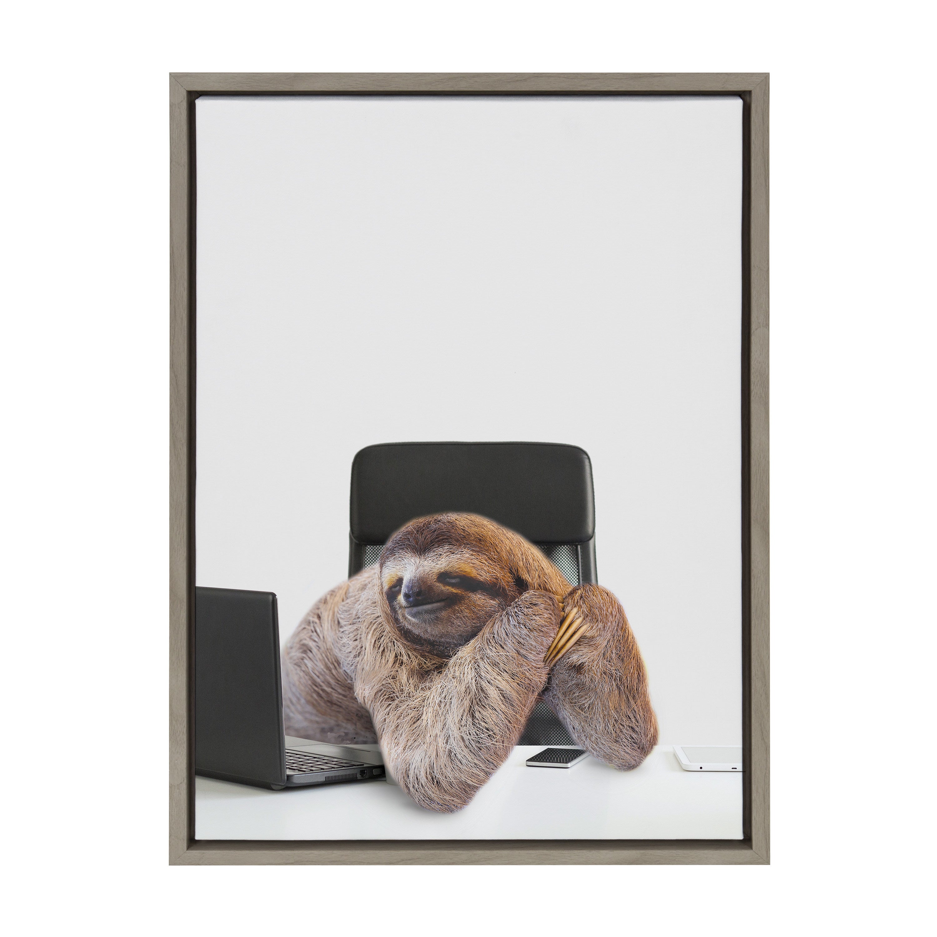 Sylvie Sam Director of Shipping Framed Canvas by The Creative Bunch Studio
