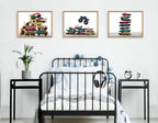Sylvie Stacked Cars Framed Canvas by Saint and Sailor Studios