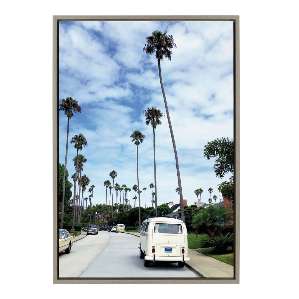Sylvie La Jolla Commute Framed Canvas by Rachel Bolgov