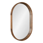 Hutton Wood Framed Capsule Mirror
