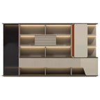 Harbord · Modern Office Shelves w/ Lighting, Storage