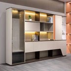 Harbord · Modern Office Shelves w/ Lighting, Storage