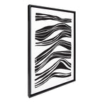 Sylvie Abstract Waves Framed Canvas by Statement Goods