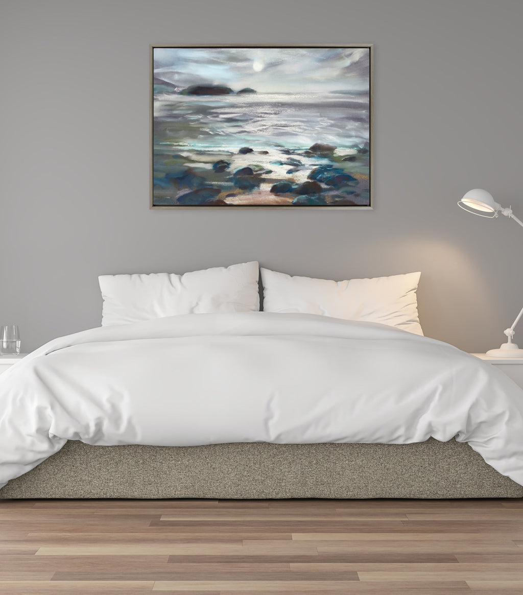Sylvie Moonlight Becomes You Framed Canvas by Nel Whatmore
