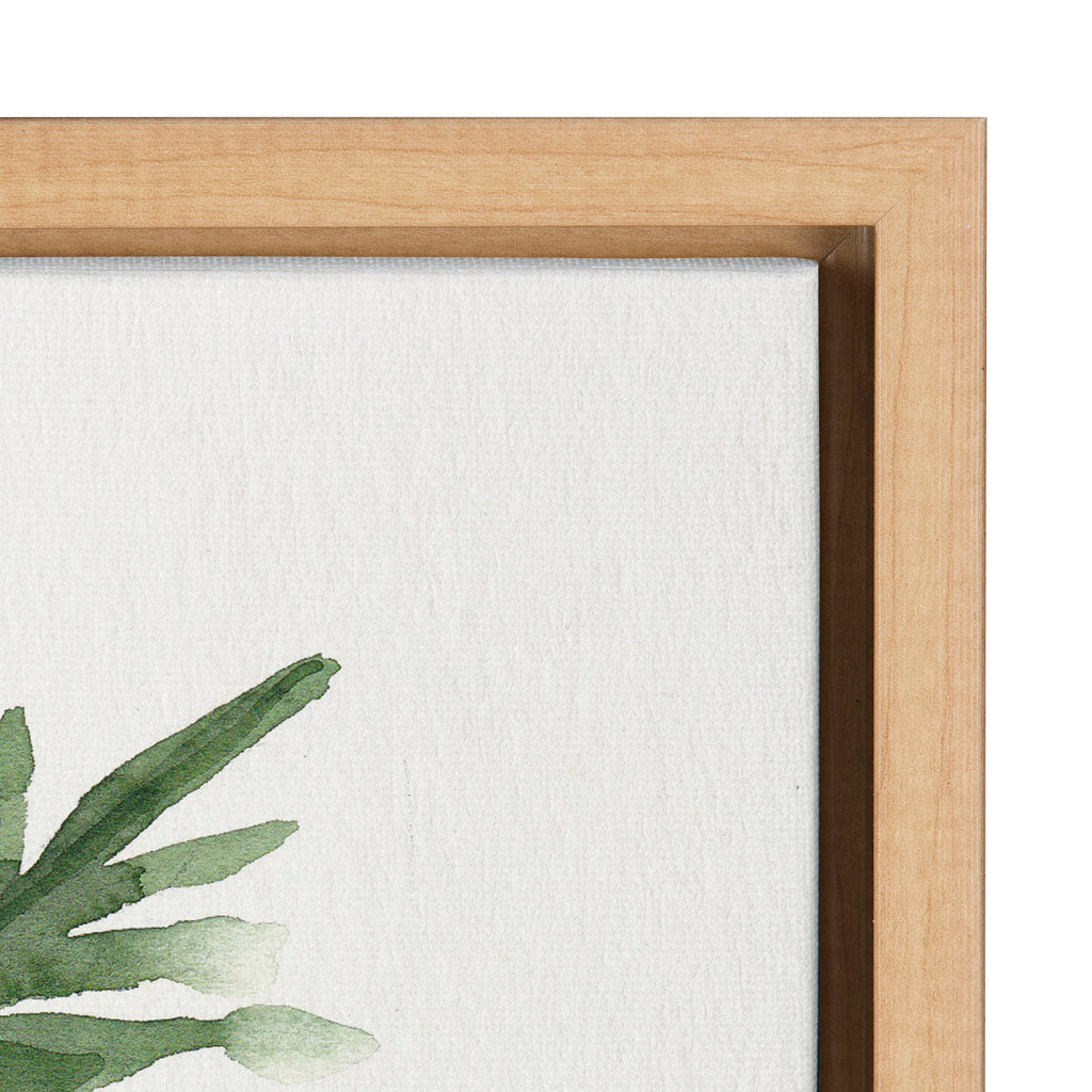 Sylvie Green Fern Framed Canvas by Patricia Shaw