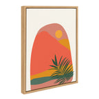 Sylvie Tropical Landscape Framed Canvas by Oris Eddu