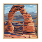 Sylvie Arches Framed Canvas by Mackenzie Nelson