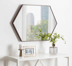 Rhodes Framed Hexagon Wall Mirror