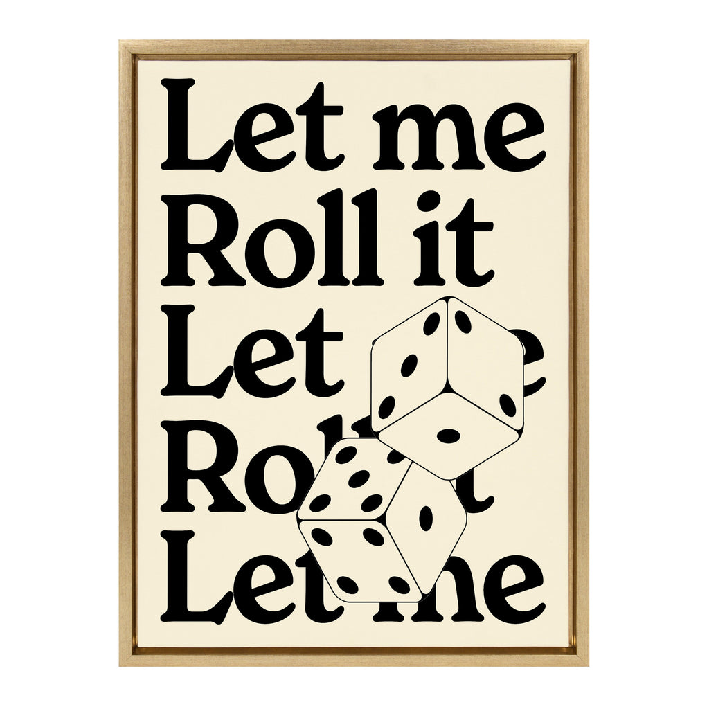 Sylvie Let Me Roll It Framed Canvas by Alli Standefer