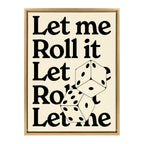 Sylvie Let Me Roll It Framed Canvas by Alli Standefer