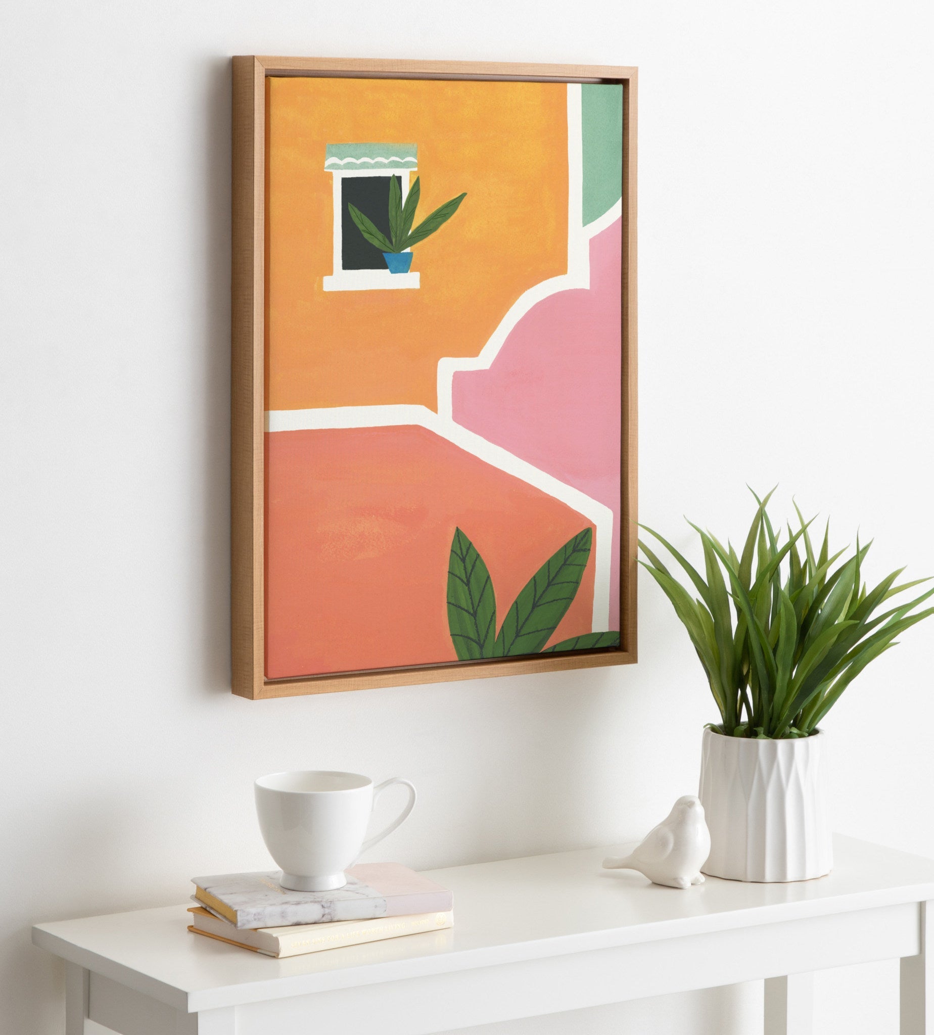 Sylvie Village Walls Framed Canvas By Teju Reval