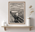 Sylvie Edvard Munch The Scream 1895 The Art Institute of Chicago Framed Canvas by The Art Institute of Chicago