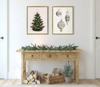 Sylvie Grandmas Tree Green Framed Canvas by Valerie McKeehan of Lily and Val, Gold 18x24
