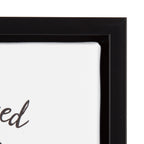 Sylvie Love and a Rottweiler Watercolor Framed Canvas, Black 11x14