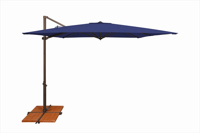 Simplyshade 8.6 Ft. Skye Square Rotating Cantilever Umbrella With Cross Base  Sky Blue