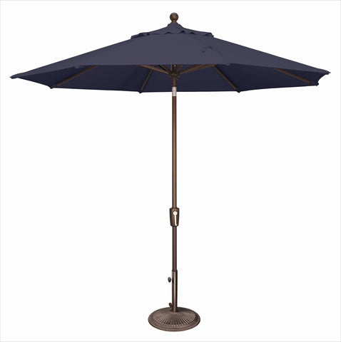 Simplyshade 9 Ft. Octagon Push Button Tilt Market Umbrella  Navy