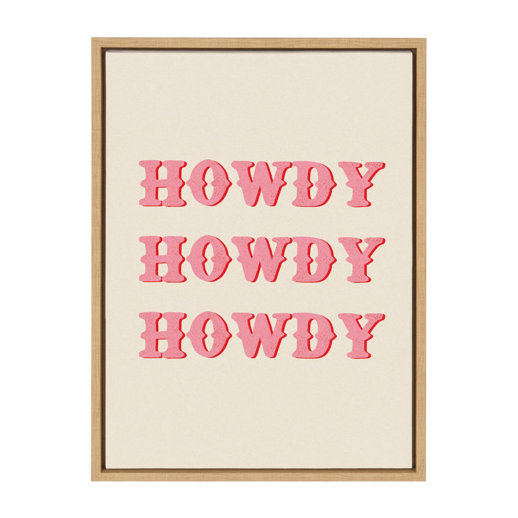 Sylvie Howdy Framed Canvas by Tània García
