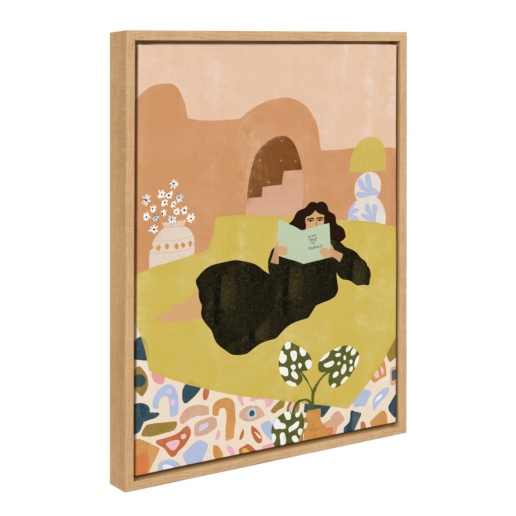 Sylvie Stay True Framed Canvas by Alja Horvat