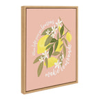 Sylvie 561 Lemons Framed Canvas by Mia Charro