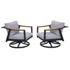 2 Nova Aluminum Swivel Rocking Chair