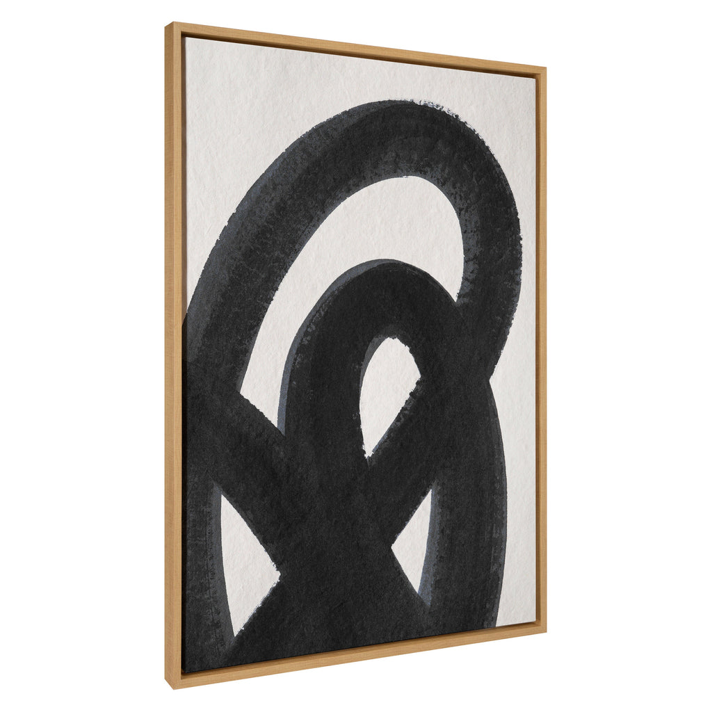Sylvie Japandi 12 Black Framed Canvas by Rocket Jack
