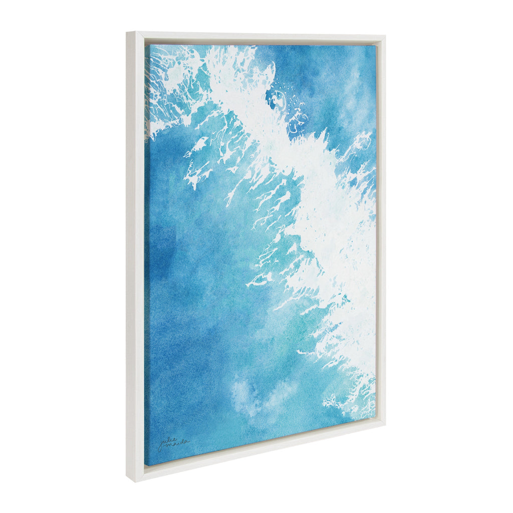Sylvie Into the Blue Framed Canvas by Julie Maida