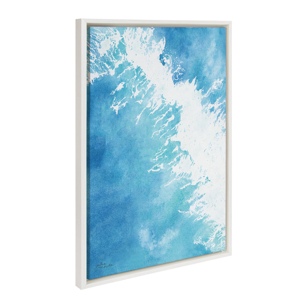 Sylvie Into the Blue Framed Canvas by Julie Maida