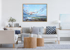 Sylvie Looking West Fairburn Ings Framed Canvas by Nel Whatmore