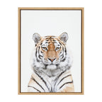 Sylvie Tiger Portrait Framed Canvas by Amy Peterson Art Studio