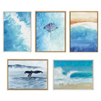 Sylvie Stingray Framed Canvas by Julie Maida