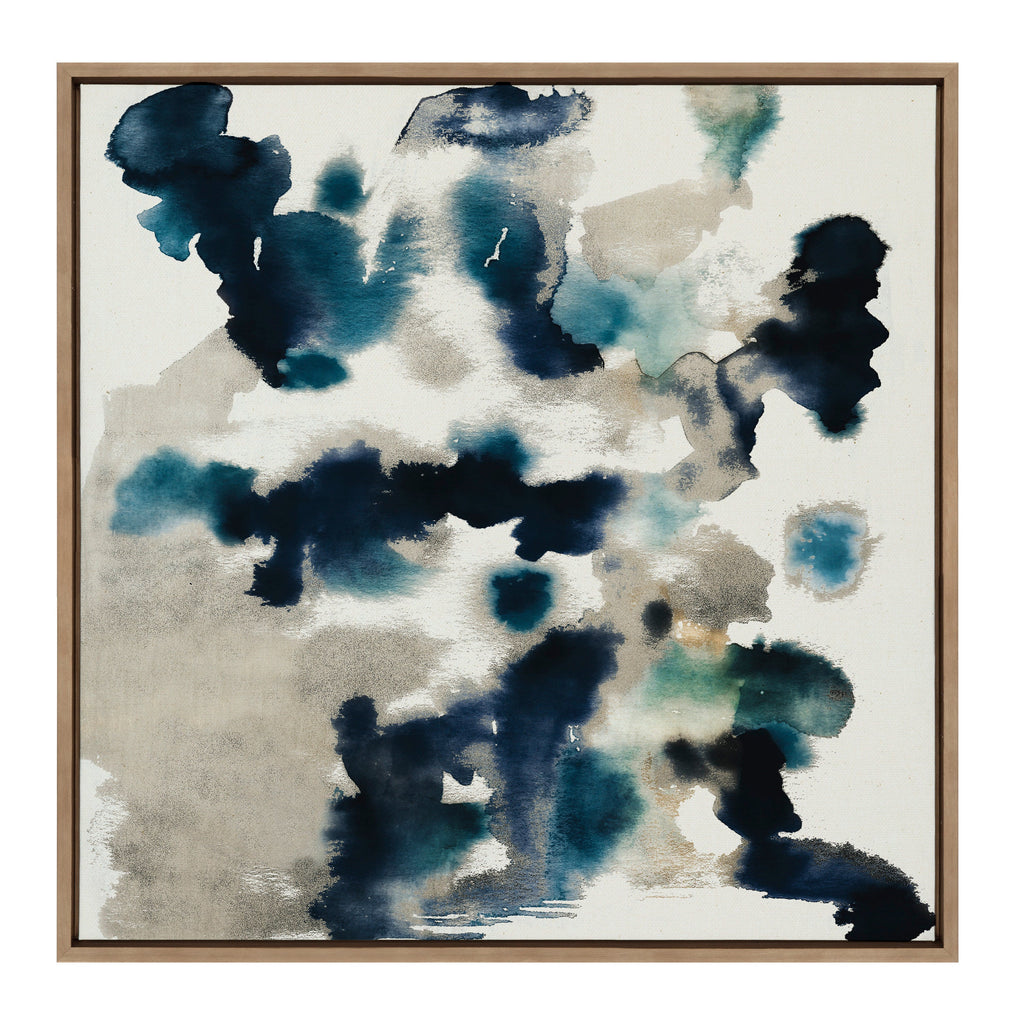 Sylvie Gilded Watercolor Framed Canvas by Amy Lighthall