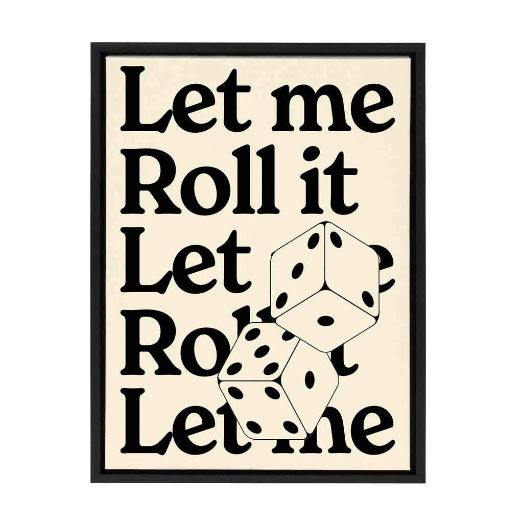 Sylvie Let Me Roll It Framed Canvas by Alli Standefer