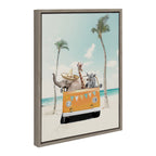 Sylvie Beach Adventures Framed Canvas by July Art Prints
