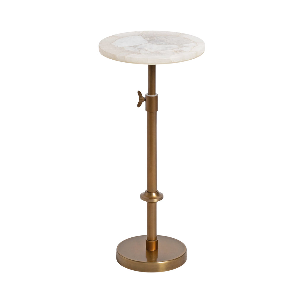 Engles Adjustable Marble Table and Plant Stand