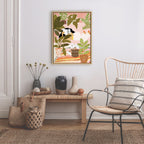 Sylvie Never Enough Plants Framed Canvas by Alja Horvat