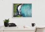 Sylvie Maui Black Sand Beach 1 Framed Canvas by Rachel Bolgov