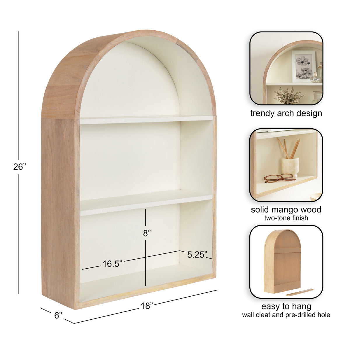 Arcott Arch Wall Shelf