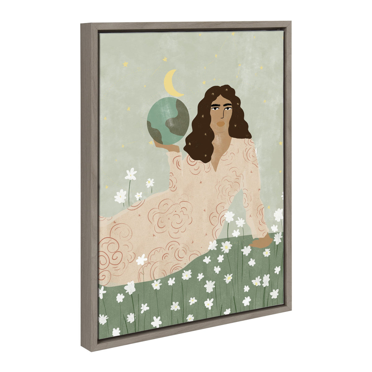 Sylvie God Is A Woman Framed Canvas by Alja Horvat