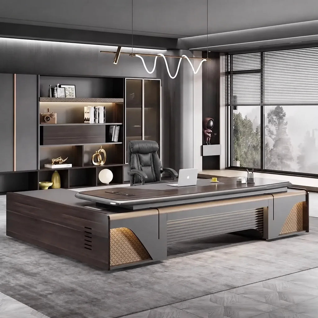 Stellan · Modern L-Shaped Executive Desk